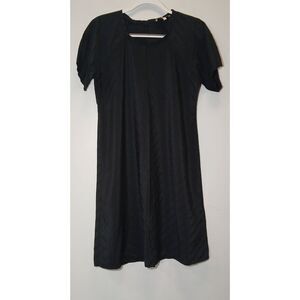 Cotelac womens small shift dress silk black lightweight